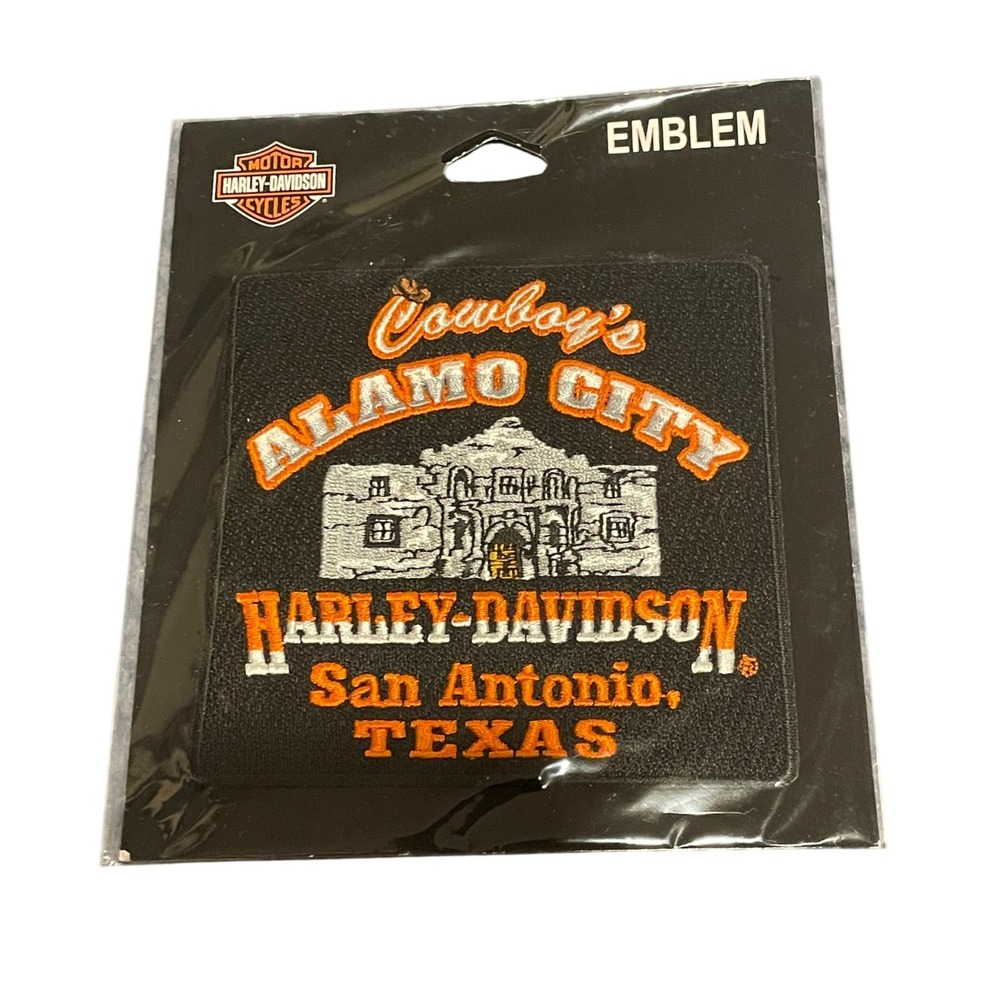 Harley-Davidson Cowboy's Alamo City San Antonio Texas Sew On Patch Emblem 2010